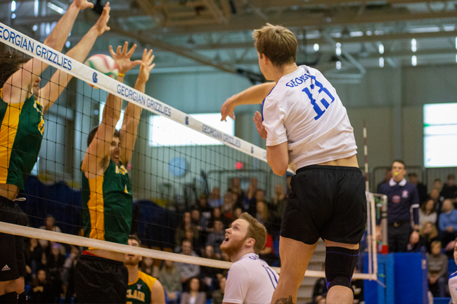 mens volleyball move onto provincials with playoff win